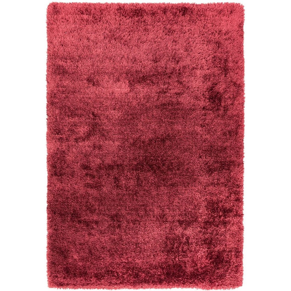 Nimbus Shaggy Rugs in Ruby